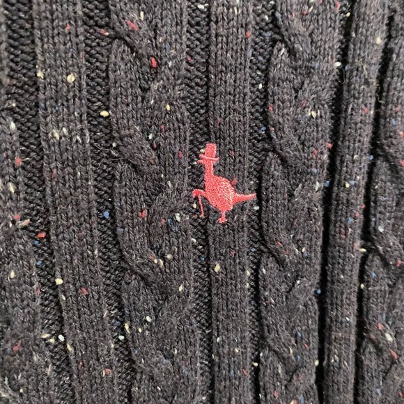 Jack Willis Women's Tinsbury Cable Knit Crew Sweater Navy Blue US Size‎ 10 - Picture 2 of 7